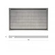 Black Marble Rectengular Bathtray