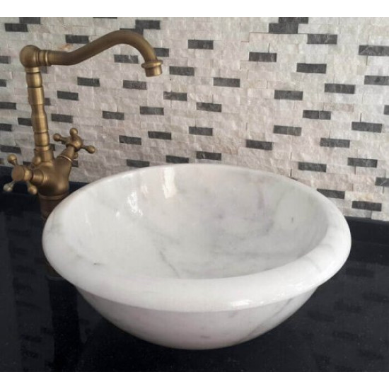 Carrara Marble Washbasin Designed Classico