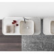 Carrara White Marble Washbasin Designed Pena