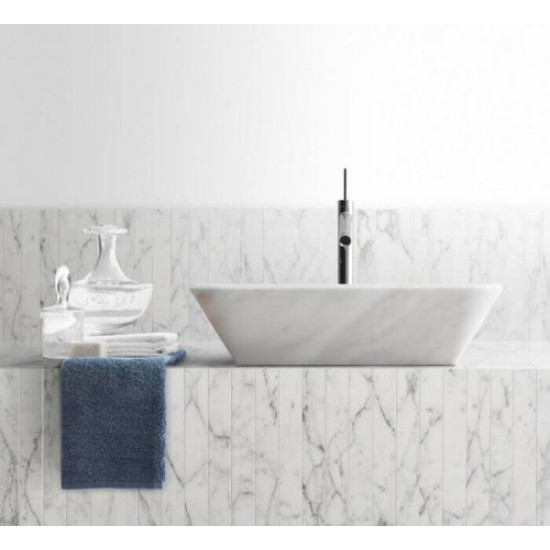 Carrara White Marble Designed Washbasin  Eldorado
