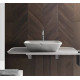 Carrara White Marble Designed Washbasin  Eldorado