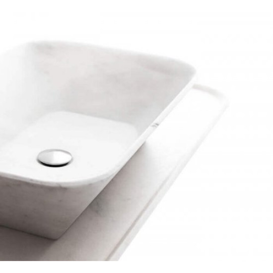 Carrara White Marble Designed Washbasin  Eldorado
