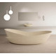 Cream Marfil Beige Marble Diametric Design Bathtube