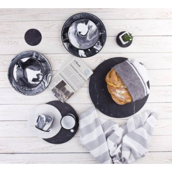 Nero Black Marble Coaster 4 pcs