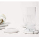 Carrara White Marble Coaster Oval 4 pcs