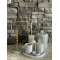 Grey Natural Marble Gold Olive Brach Accesory 9 pcs Bathroom Set