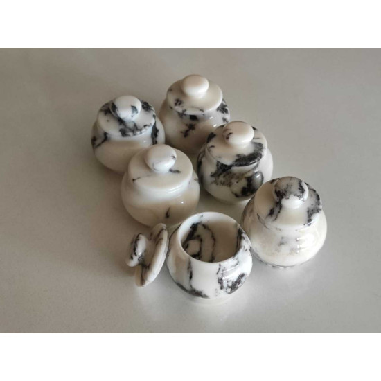 Calacatta Vıolet Marble Set of & Seasoning-Sauce Bowls