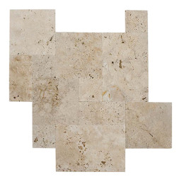 Romano Travertine Mix 1,2 Cm Frensh Pattern Set 