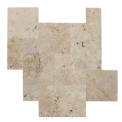 Romano Travertine Mix 1,2 Cm Frensh Pattern Set 