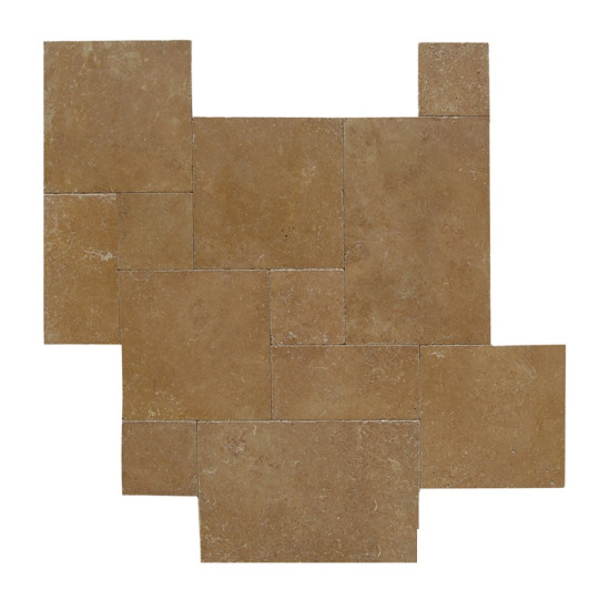Noce Travertine 1,2 cm French Patter Set Tumbled