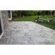 Silver Travertine 1,2 cm French Pattern Se Tumbled