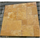 Yellow Travertine 1,2 cm French Pattern Set Tumbled