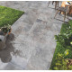 Silver Travertine 1,2 cm French Pattern Se Tumbled