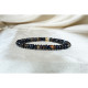 Agate Stone Bracelet / Black Agate Natural Stone Bracelet Agate Stone Bracelet / Black Agate Natural Stone Bracelet
