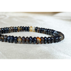 Agate Stone Bracelet / Black Agate Natural Stone Bracelet Agate Stone Bracelet / Black Agate Natural Stone Bracelet
