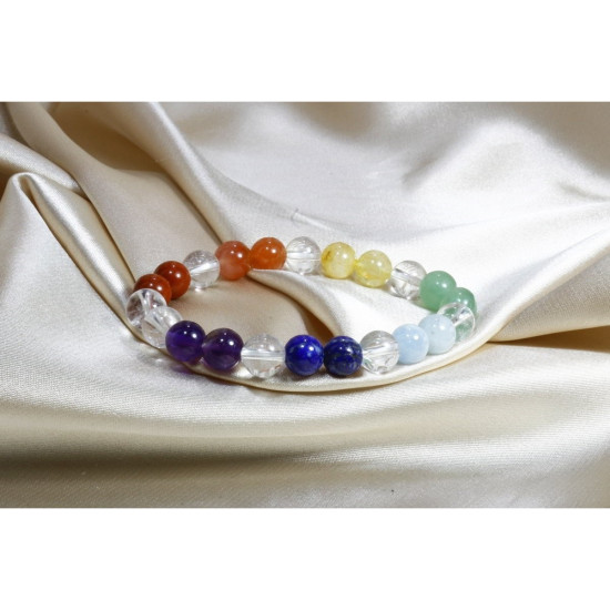 Chakra Bracelet - Quartz Detailed Luxury Chakra Bracelet