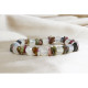 Fossil Agate and Broken Stone Tourmaline Special Design Natural Stone Bracelet