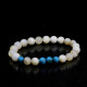 Real Turquoise and Mother of Pearl Natural Stone Bracelet