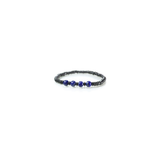 Hematite - Lapis Lazuli Special Design Bracelet