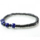 Hematite - Lapis Lazuli Special Design Bracelet