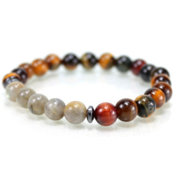 Tiger Eye Labradorite Special Design Natural Stone Bracelet