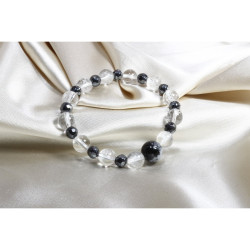 Quartz Hematite Bracelet / Special Design Natural Stone Bracelet