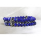 Lapis Lazuli Bracelet with Hematite Stone Details - Special Design Bracelet