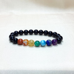 Onyx Natural Stone Chakra Bracelet
