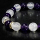 Selenite - Amethyst Natural Stone Bracelet Selenite - Amethyst Natural Stone Bracelet
