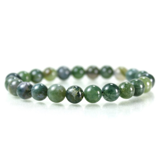 Mossy Agate Premium Natural Stone Bracelet Mossy Agate Premium Natural Stone Bracelet