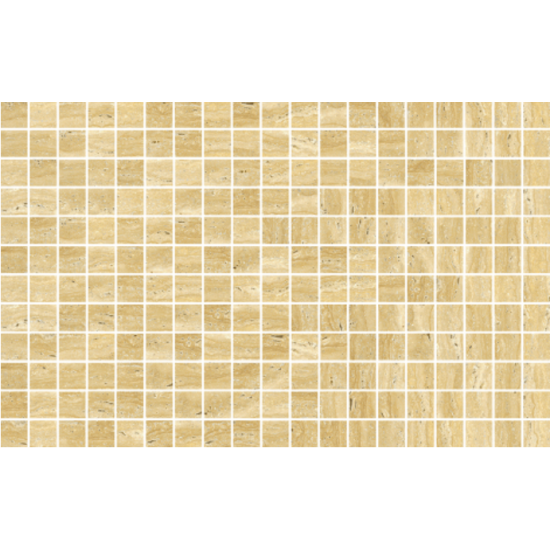 Quattro Vogue Travertine Yellow Glass Mosaics Tiles