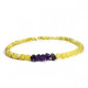 Amethyst and Drop Amber Baby Necklace