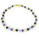 Drop Amber Mixed Stone Baby Necklace