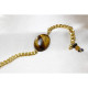 Tiger Eye Bracelet / Gold Plated Bracelet / Designer Bracelet