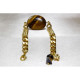 Tiger Eye Bracelet / Gold Plated Bracelet / Designer Bracelet