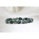 Mossy Agate Bracelet / Untreated Natural Stone Bracelet