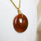 Agate Stone Gold Plated Chain Necklace
