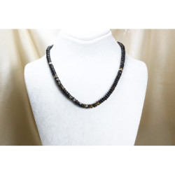 Agate Stone Necklace / Thin Sliced Natural Stone Necklace