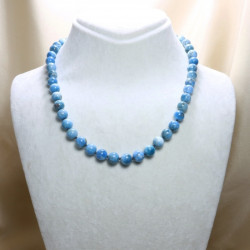Apatite Stone Necklace / Knotted Special Design Natural Stone Necklace