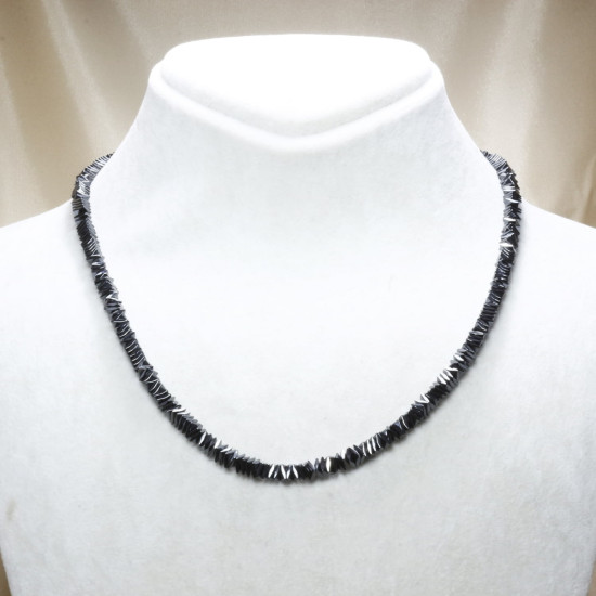 Hematite Stone Special Cut Style Necklace Hematite Stone Special Cut Style Necklace
