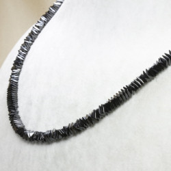 Hematite Stone Special Cut Style Necklace
