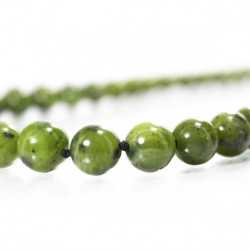 Canadian Jade Natural Stone Necklace - Knotted Design