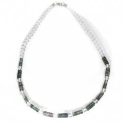 Quartz - Mossy Agate Special Design Women's Necklace
