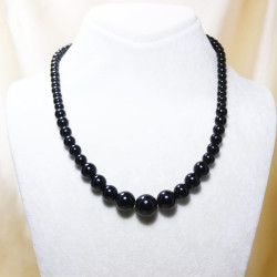 Onyx Stone Strand String Necklace