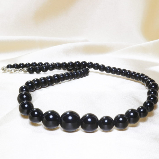 Onyx Stone Strand String Necklace Onyx Stone Strand String Necklace