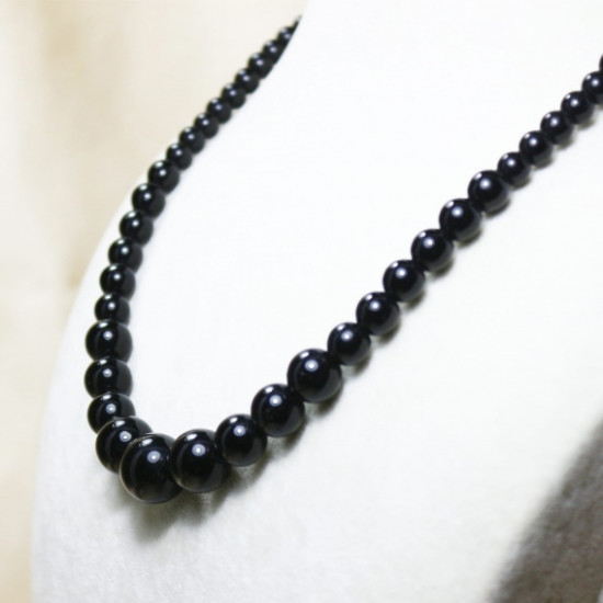 Onyx Stone Strand String Necklace Onyx Stone Strand String Necklace