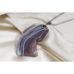 Botswana Agate Natural Stone Pendant