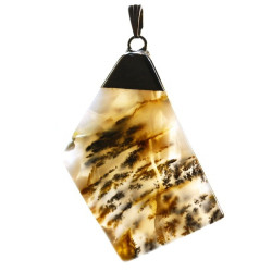Dendritic Agate Natural Stone Pendant