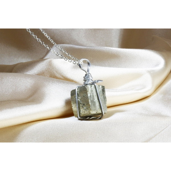 Pyrite Pendant / Untreated Natural Stone
