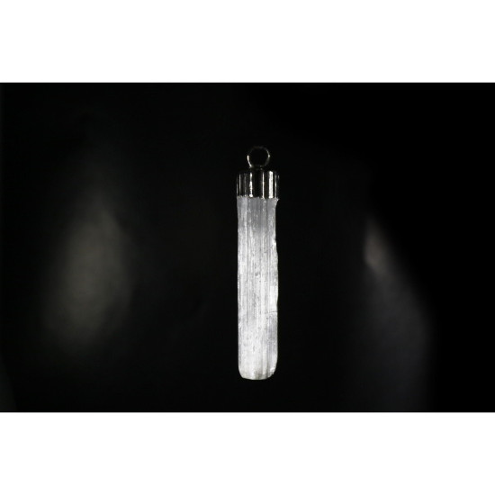 Selenite Unprocessed Natural Stone Pendant